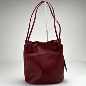 Iswee‎ red leather hobo shoulder handbag purse New with Tags